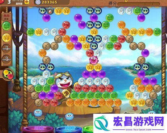 开心泡泡猫161关―170关地图参考