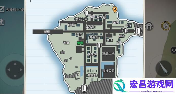 行荒之路卡恩镇地形图及探索技巧