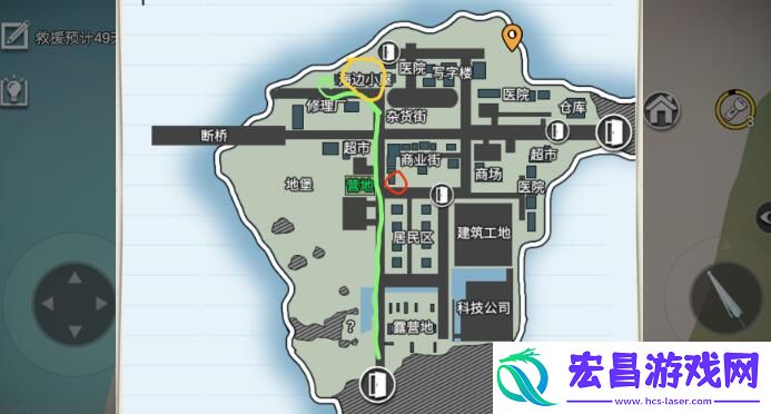 行荒之路卡恩镇地形图及探索技巧