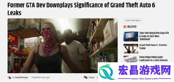 前GTA开发人员称GTA6泄密其实并没有特别严重