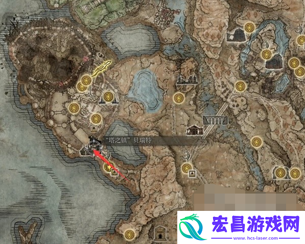 艾尔登法环DLC塔之镇贝瑞特区域灵灰收集位置