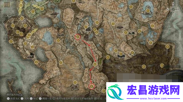 艾尔登法环DLC南方海岸地图碎片收集路线