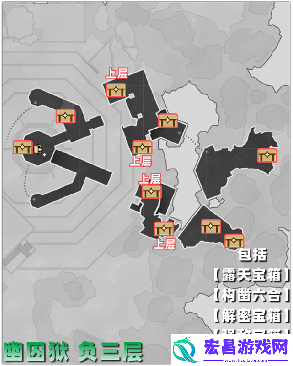 崩坏星穹铁道幽囚狱宝箱位置坐标安利