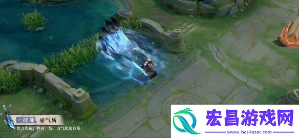 王者荣耀夏侯惇水墨武侠皮肤“霜北刀”演示公开