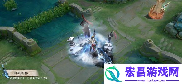 王者荣耀夏侯惇水墨武侠皮肤“霜北刀”演示公开