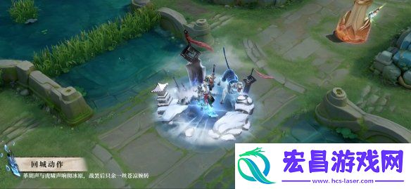 王者荣耀夏侯惇水墨武侠皮肤“霜北刀”演示公开