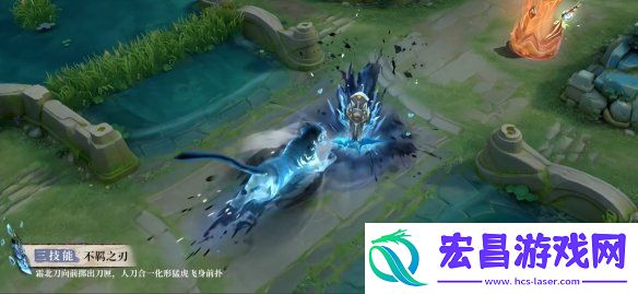 王者荣耀夏侯惇水墨武侠皮肤“霜北刀”演示公开