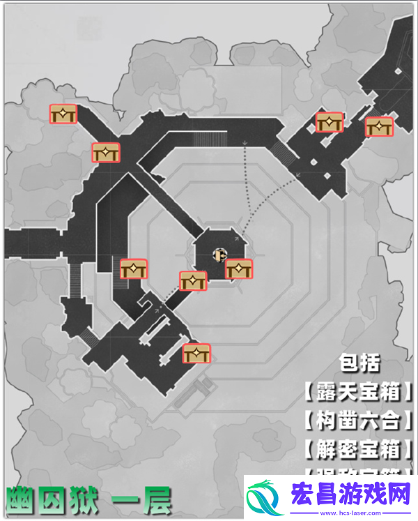 崩坏星穹铁道幽囚狱宝箱位置坐标安利
