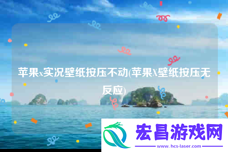 苹果x实况壁纸按压不动