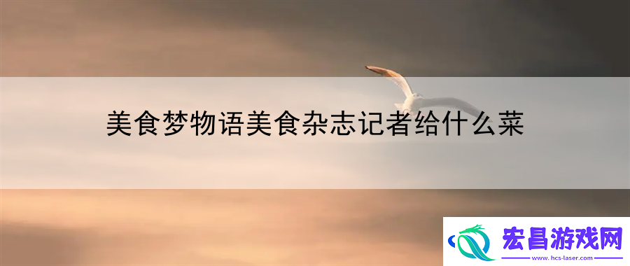 美食梦物语美食杂志记者给什么菜