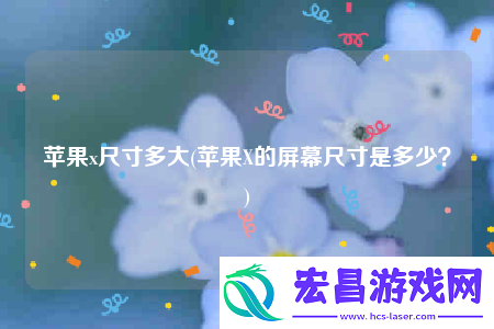 苹果x尺寸多大