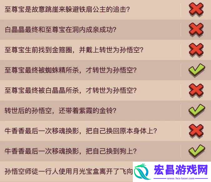 咸鱼之王大圣娶亲答题答案怎么选