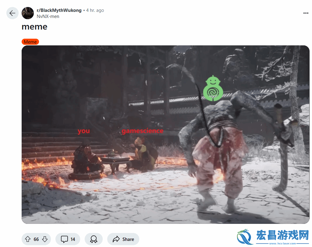 网速真快！外网网友用黑神话新预告画面讽刺SBI