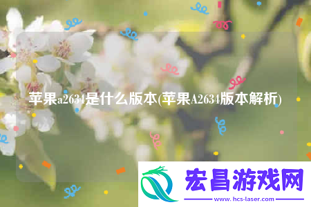 苹果a2634是什么版本