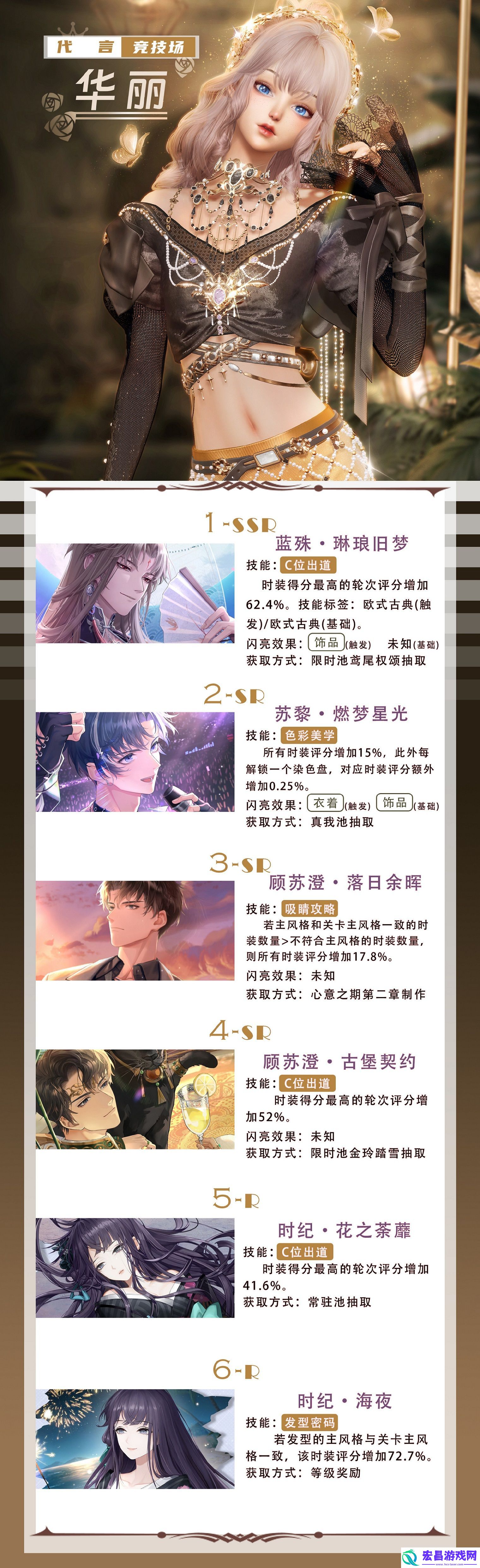 以闪亮之名华丽卡牌属性怎么样
