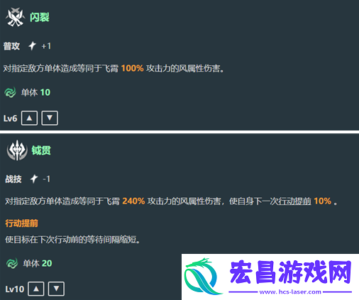 崩坏星穹铁道飞霄技能是什么