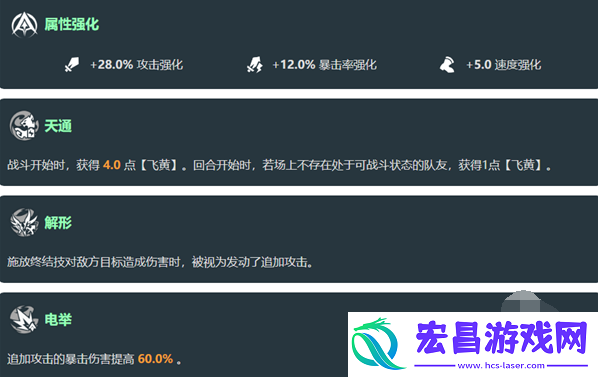 崩坏星穹铁道飞霄技能是什么