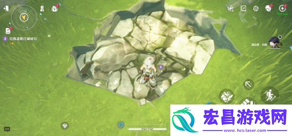 鸣潮凌阳怎么打碎碎石
