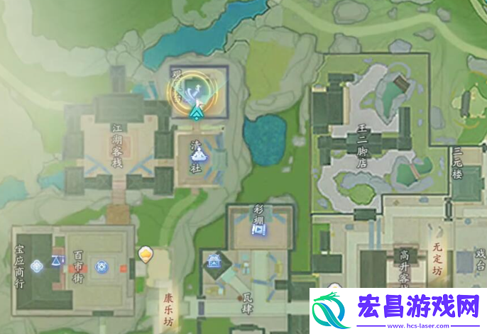 射雕手游赵王府观星童子位置分享