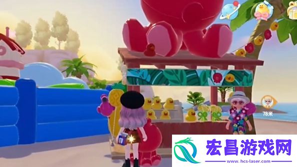 心动小镇滩乐园第3天小红鸭在哪