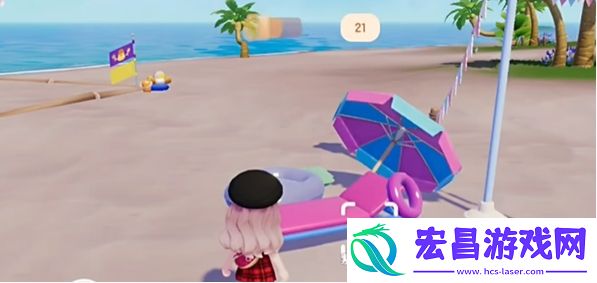 心动小镇沙滩乐园第4天紫色小鸭子位置介绍