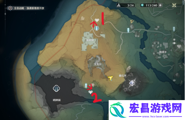 鸣潮云陵谷飞猎手位置
