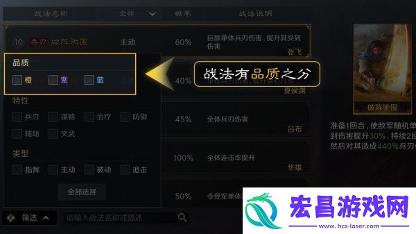 三国谋定天下战法梯队排名