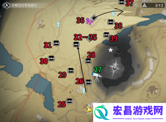 鸣潮荒石高地100%全收集攻略