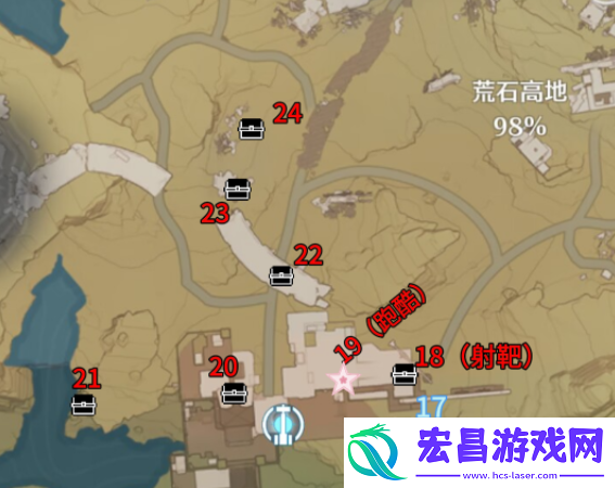 鸣潮荒石高地100%全收集攻略