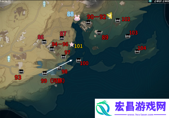 鸣潮荒石高地100%全收集攻略