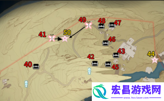 鸣潮荒石高地100%全收集攻略