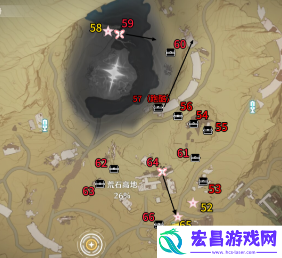 鸣潮荒石高地100%全收集攻略