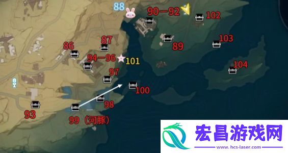 鸣潮荒石高地探索全收集