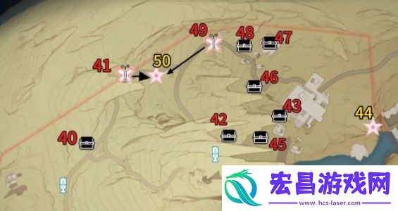 鸣潮荒石高地探索全收集