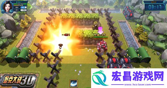 坦克大战3D挑战端游全新精彩3D画面展示