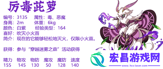 洛克王国手游厉毒小萝怎么样