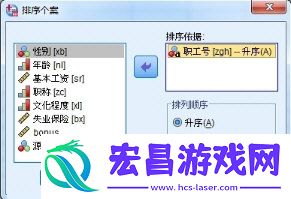 SPSS怎么排序个案制作方法