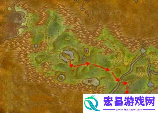 魔兽世界灰谷坠星湖在哪
