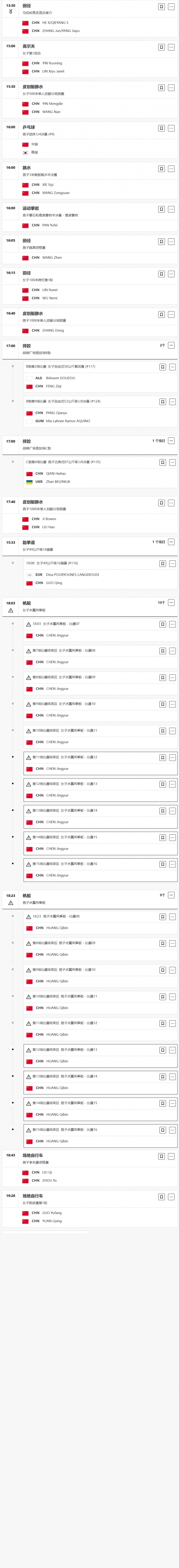 巴黎奥运会8月7日赛程