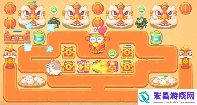 保卫萝卜4新春大集第14关通关攻略