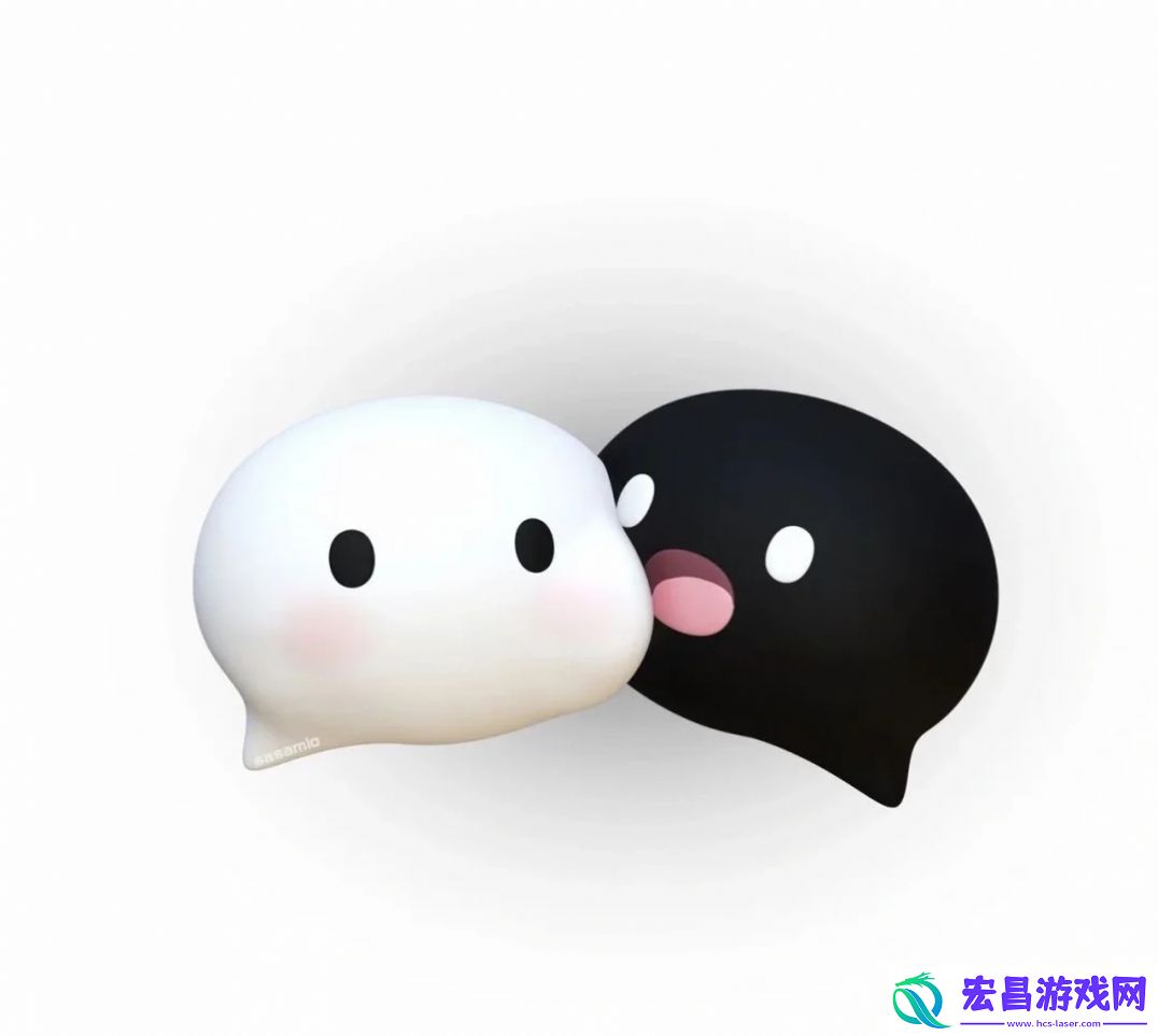 微信图标可爱版粉色蓝色黑白原图
