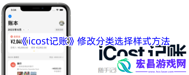 icost记账怎么设置分类样式