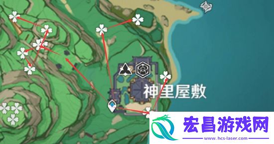 原神绯樱绣球位置在哪原神绯樱绣球位置讲解