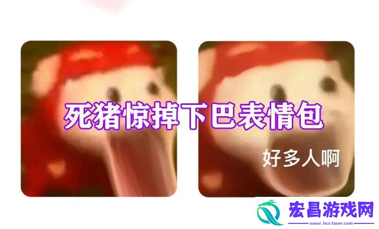 抖音死猪惊掉下巴表情包是什么梗