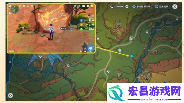 原神绘有涂鸦的裂石收集攻略