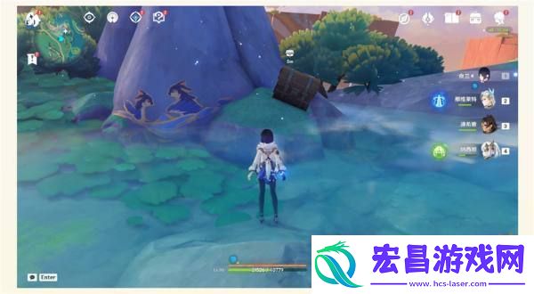 原神绘有涂鸦的裂石收集攻略