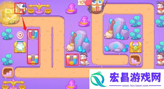 保卫萝卜4阿波与魔法宝藏第43关怎么过