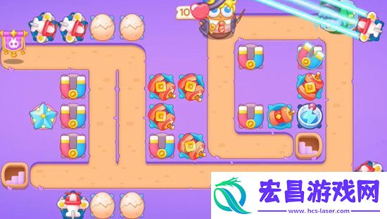 保卫萝卜4阿波与魔法宝藏第43关怎么过