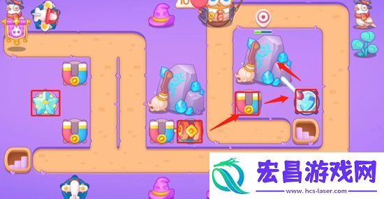 保卫萝卜4阿波与魔法宝藏第43关怎么过