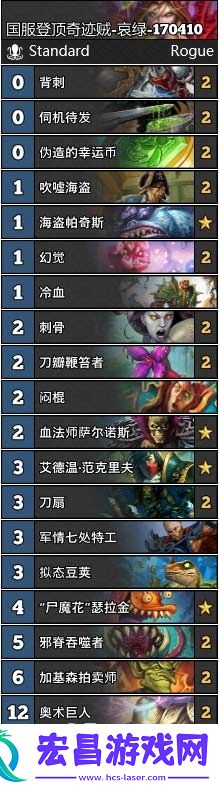 炉石传说登顶卡组合集推荐